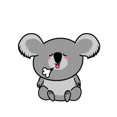 リラックスする小ちゃなコアラ