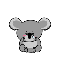 悲しい小ちゃなコアラ
