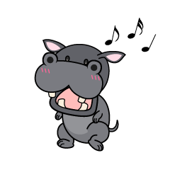 踊る小ちゃなカバ