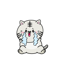 大泣きする小ちゃなホワイトタイガー