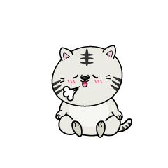 リラックスする小ちゃなホワイトタイガー