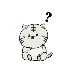 考える小ちゃなホワイトタイガー
