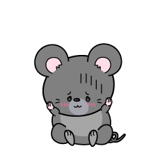絶望する小ちゃなネズミ