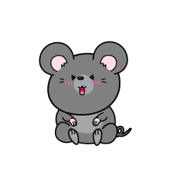 笑う小ちゃなネズミ