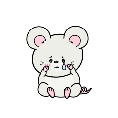 悲しい小ちゃな白ネズミ