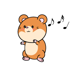踊る小ちゃなハムスター