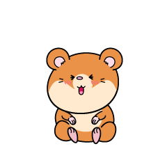 笑う小ちゃなハムスター