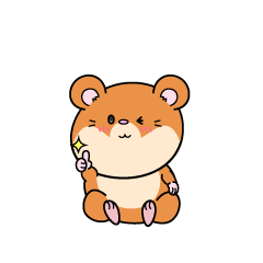 いいねする小ちゃなハムスター