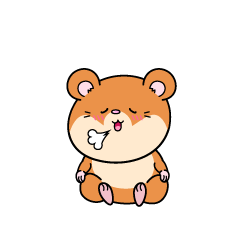 リラックスする小ちゃなハムスター