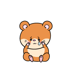 悲しい小ちゃなハムスター
