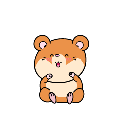 笑顔の小ちゃなハムスター