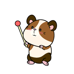 説明する小ちゃなモルモット