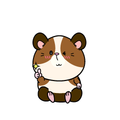 いいねする小ちゃなモルモット