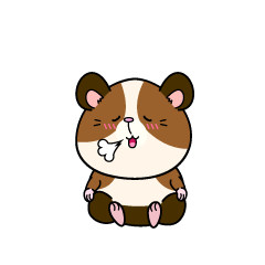 リラックスする小ちゃなモルモット