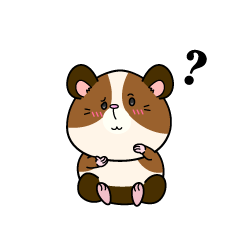 考える小ちゃなモルモット