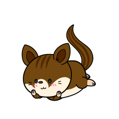 じっと見る小ちゃなリス