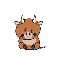 悲しい小ちゃな赤牛