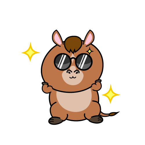 かっこいい小ちゃな馬