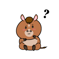 考える小ちゃな馬