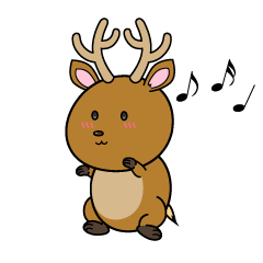 踊る小ちゃな鹿