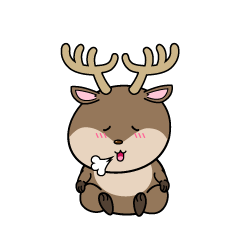 リラックスする小ちゃなトナカイ