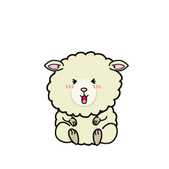 笑う小ちゃなヒツジ