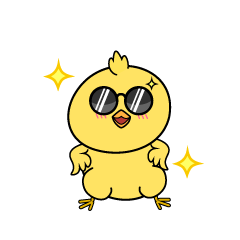 かっこいい小ちゃなヒヨコ
