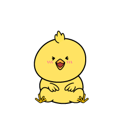 笑う小ちゃなヒヨコ