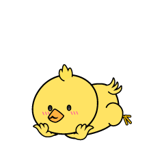 じっと見る小ちゃなヒヨコ