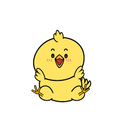 驚く小ちゃなヒヨコ