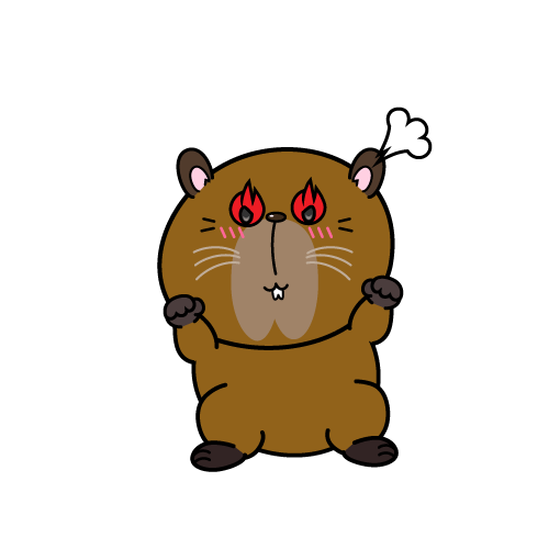 熱意のある小ちゃなカピバラ
