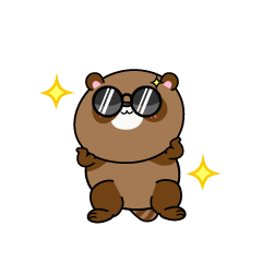 かっこいい小ちゃなタヌキ