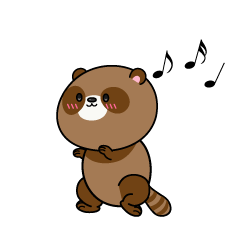 踊る小ちゃなタヌキ