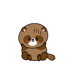 絶望する小ちゃなタヌキ