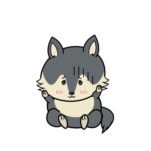 絶望する小ちゃなオオカミ