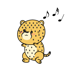 踊る小ちゃなチーター