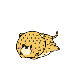 じっと見る小ちゃなチーター