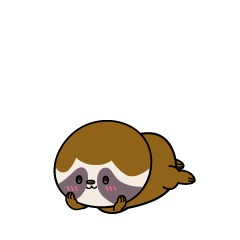 じっと見る小ちゃなナマケモノ