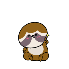 指差しする小ちゃなナマケモノ