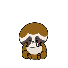 悲しい小ちゃなナマケモノ