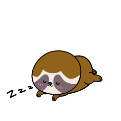 眠る小ちゃなナマケモノ