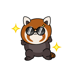 かっこいい小ちゃなレッサーパンダ