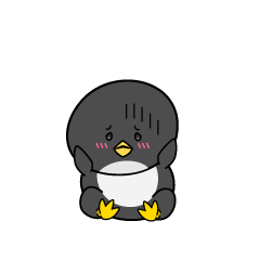 絶望する小ちゃなペンギン