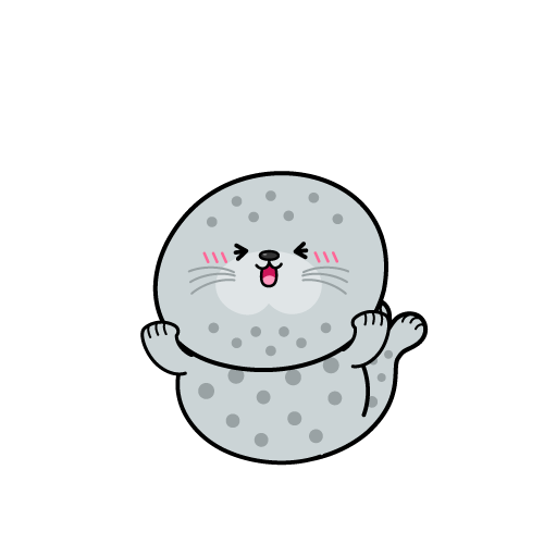 笑う小ちゃなゴマアザラシ