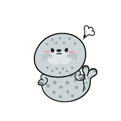 怒る小ちゃなゴマアザラシ