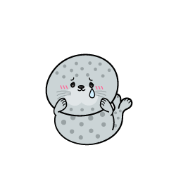 悲しい小ちゃなゴマアザラシ