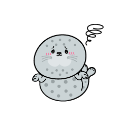 困る小ちゃなゴマアザラシ