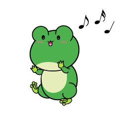 踊る小ちゃなカエル