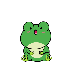 笑う小ちゃなカエル