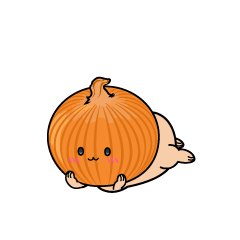 じっと見る小ちゃなタマネギ